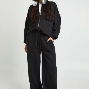 Tall Zip Through Bomber Straight Leg Tracksuit