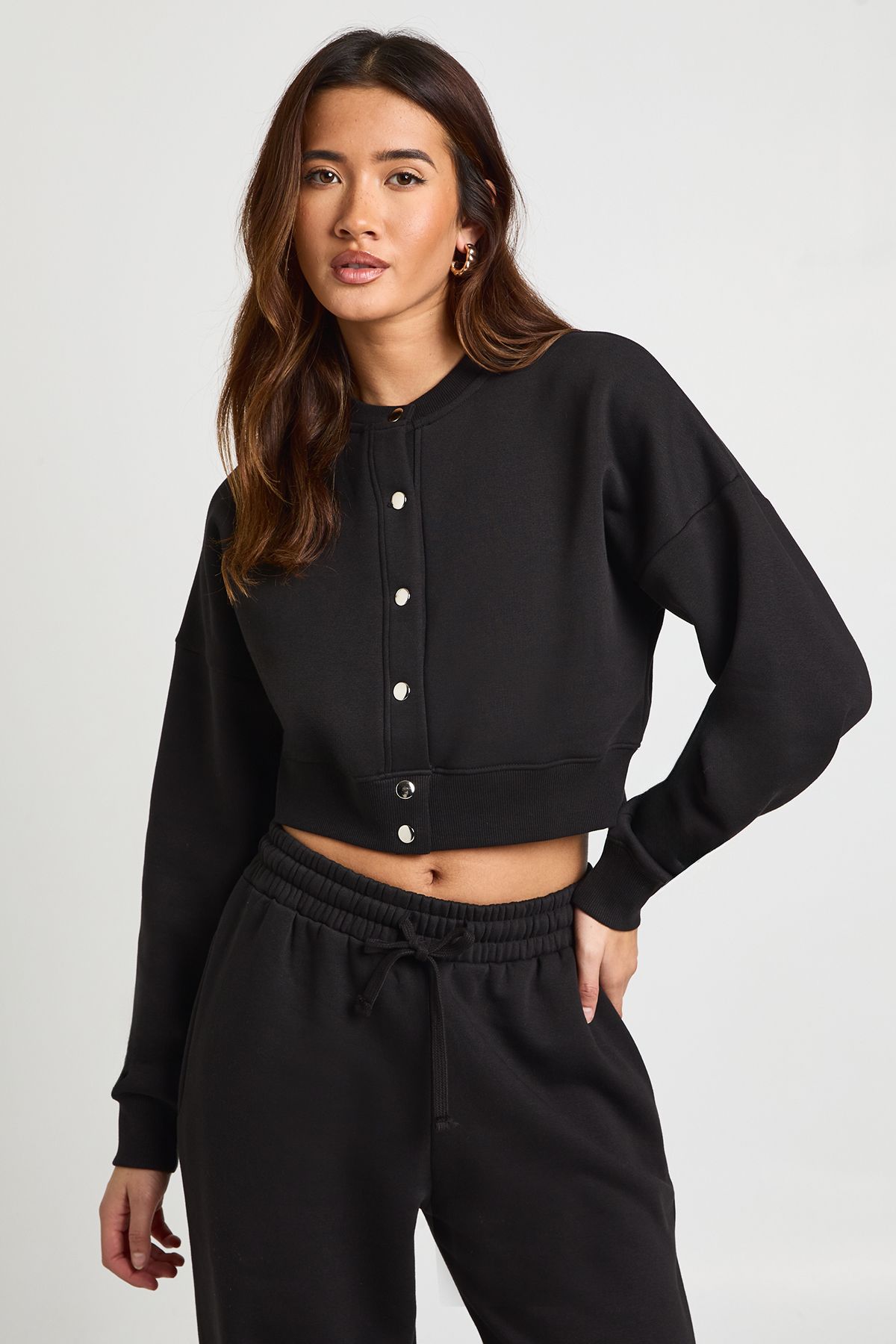 Fitted Bomber Sweatshirt Tracksuit - Image 3