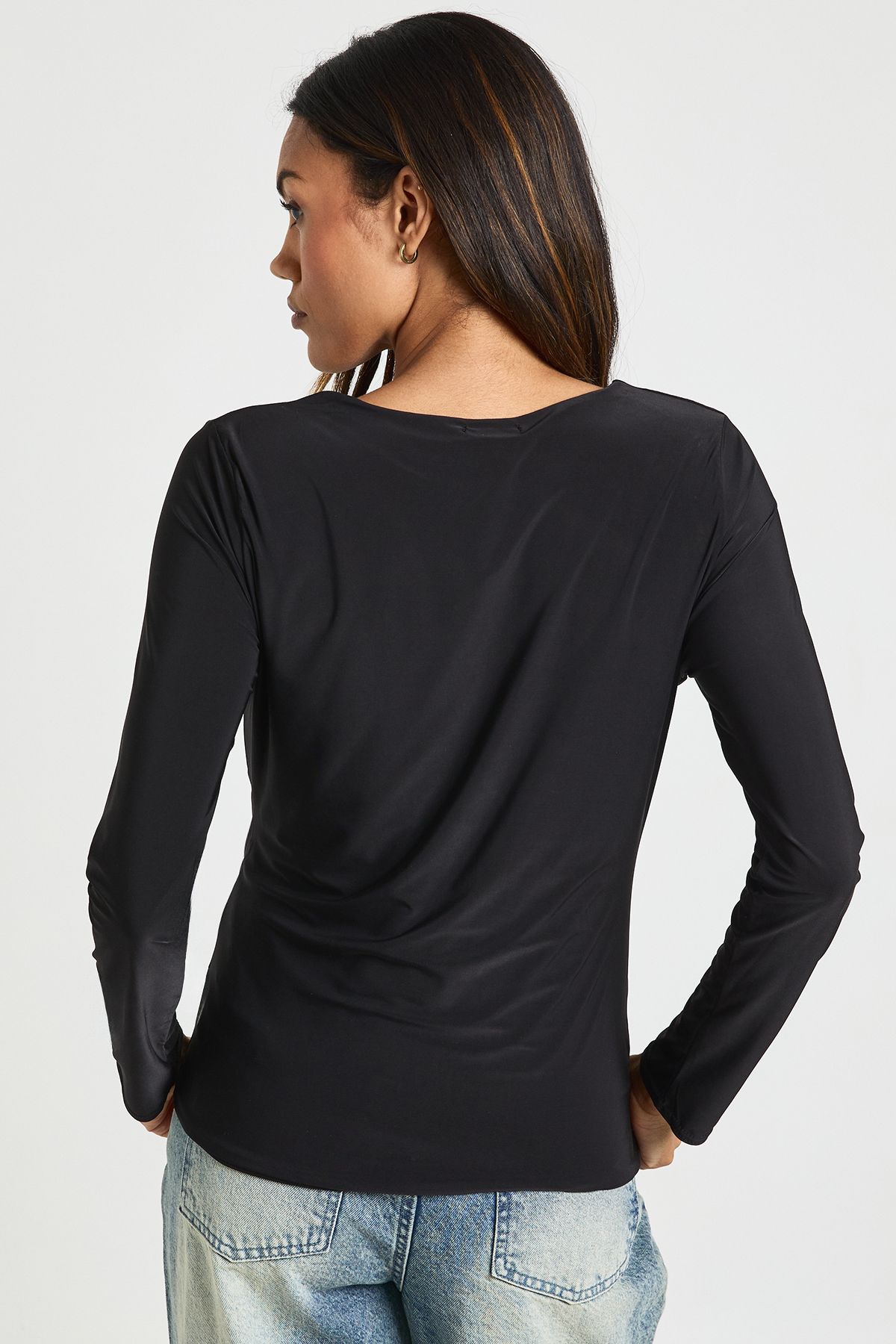 Maternity Double Layer Slinky Long Sleeve T-Shirt - Image 2