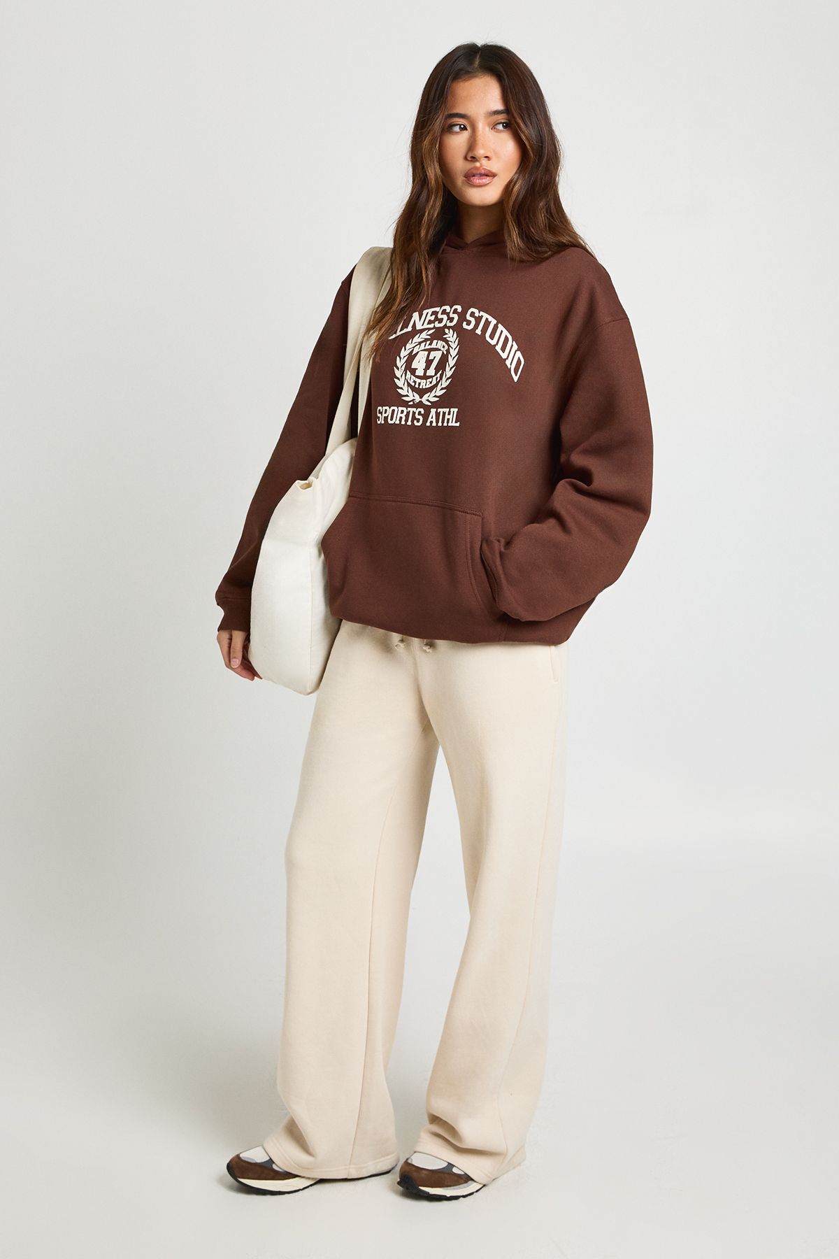 Wellness Studio Printed Oversized Hoodie - Image 3