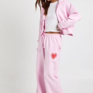 Love Club Puff Print Straight Leg Jogger