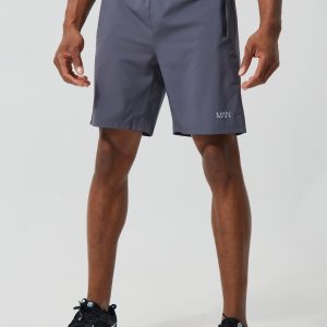 Man Active Gym 7inch Regular Fit 2 Pack Shorts