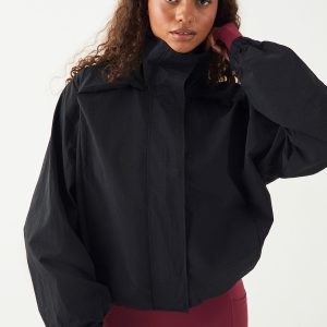 DSGN Studio Sport Nylon Boxy Zip Through Funnel Neck Jacket