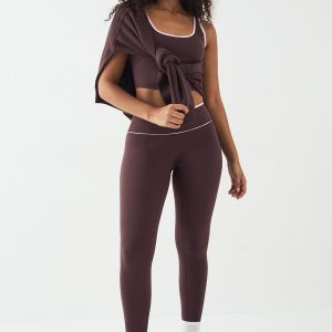 DSGN Studio Sports Ultra Sculpt Contrast Piping High Waist Legging