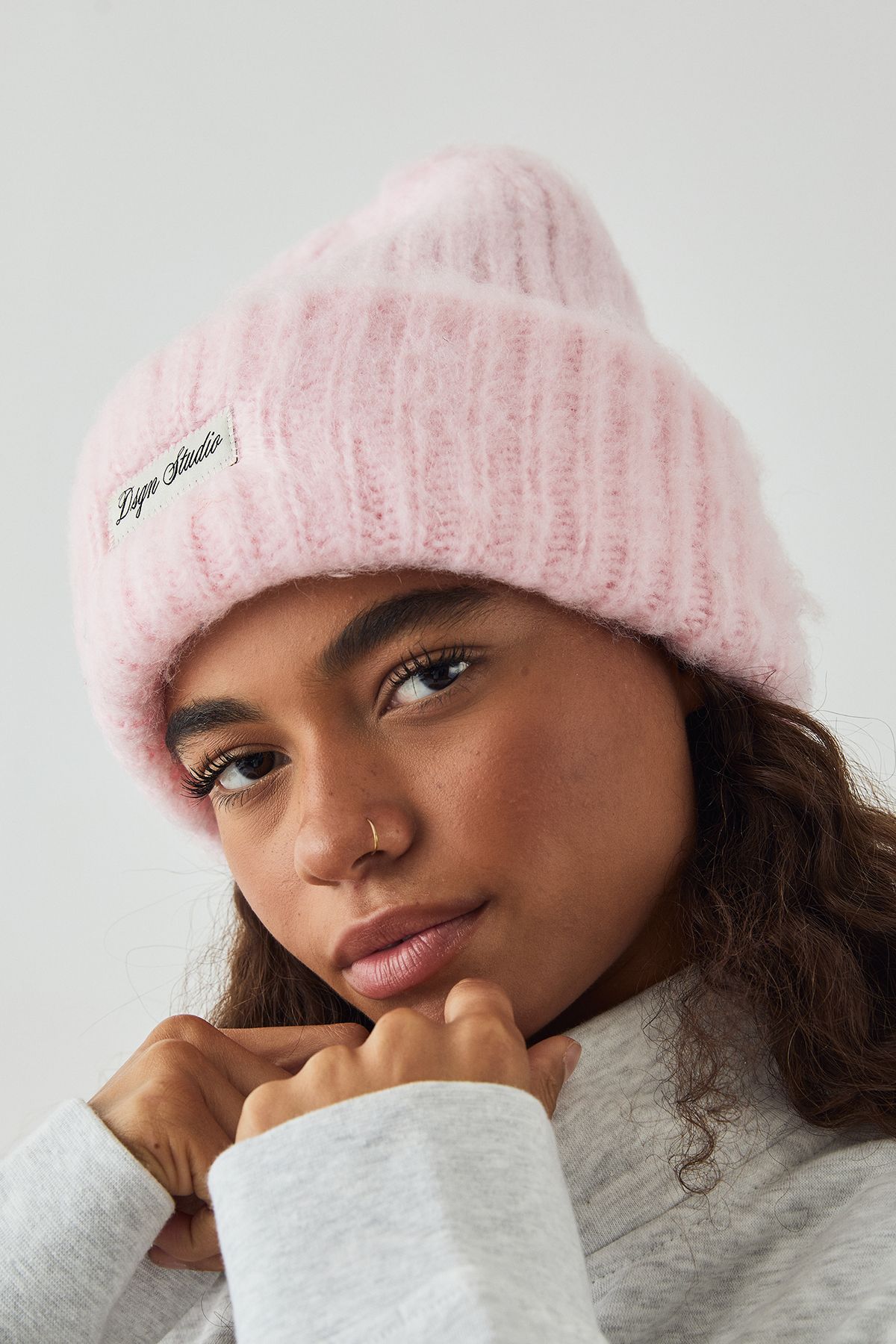 DSGN Studio Brushed Knit Beanie Hat