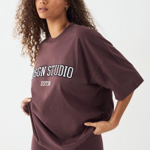DSGN Studio Applique Oversized T-shirt