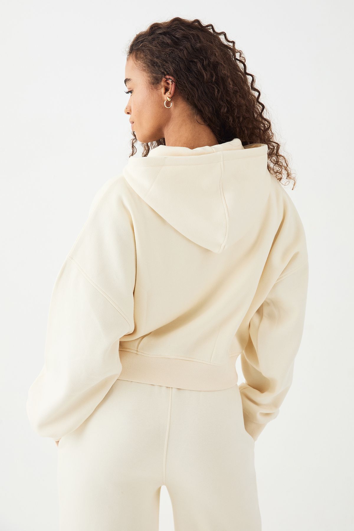 DSGN Studio Script Boxy Zip Through Hoodie - Image 2
