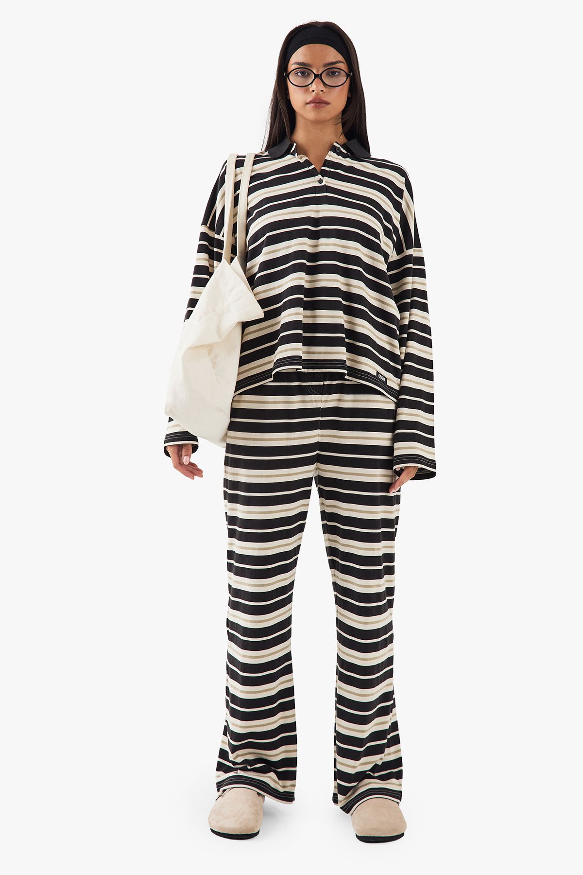 DSGN Studio Stripe Straight Leg Trouser - Image 5