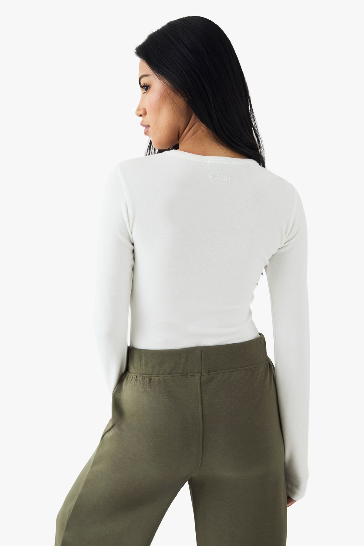 DSGN Studio Embroidered Long Sleeve Top - Image 2