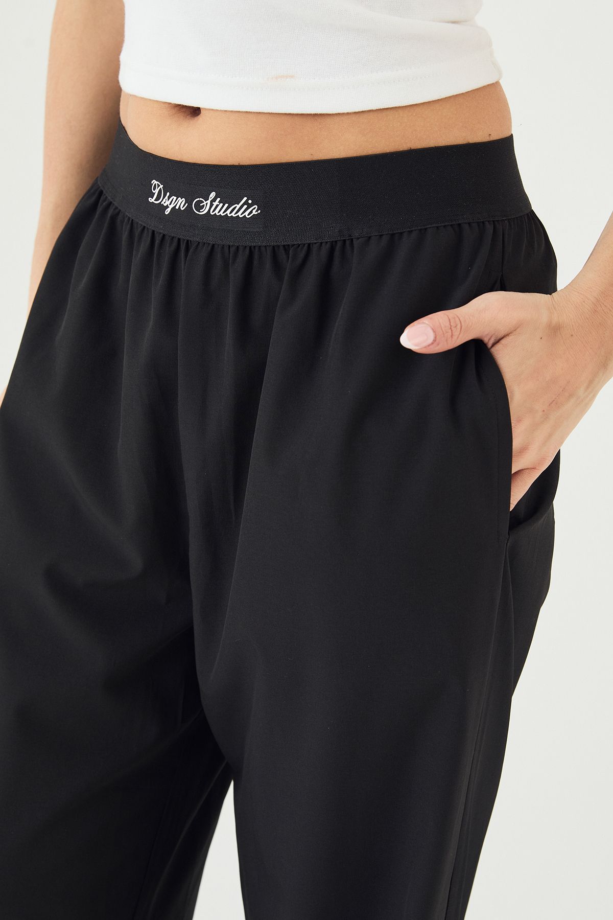 DSGN Studio Elasticated Waist Straight Leg Trouser - Image 4