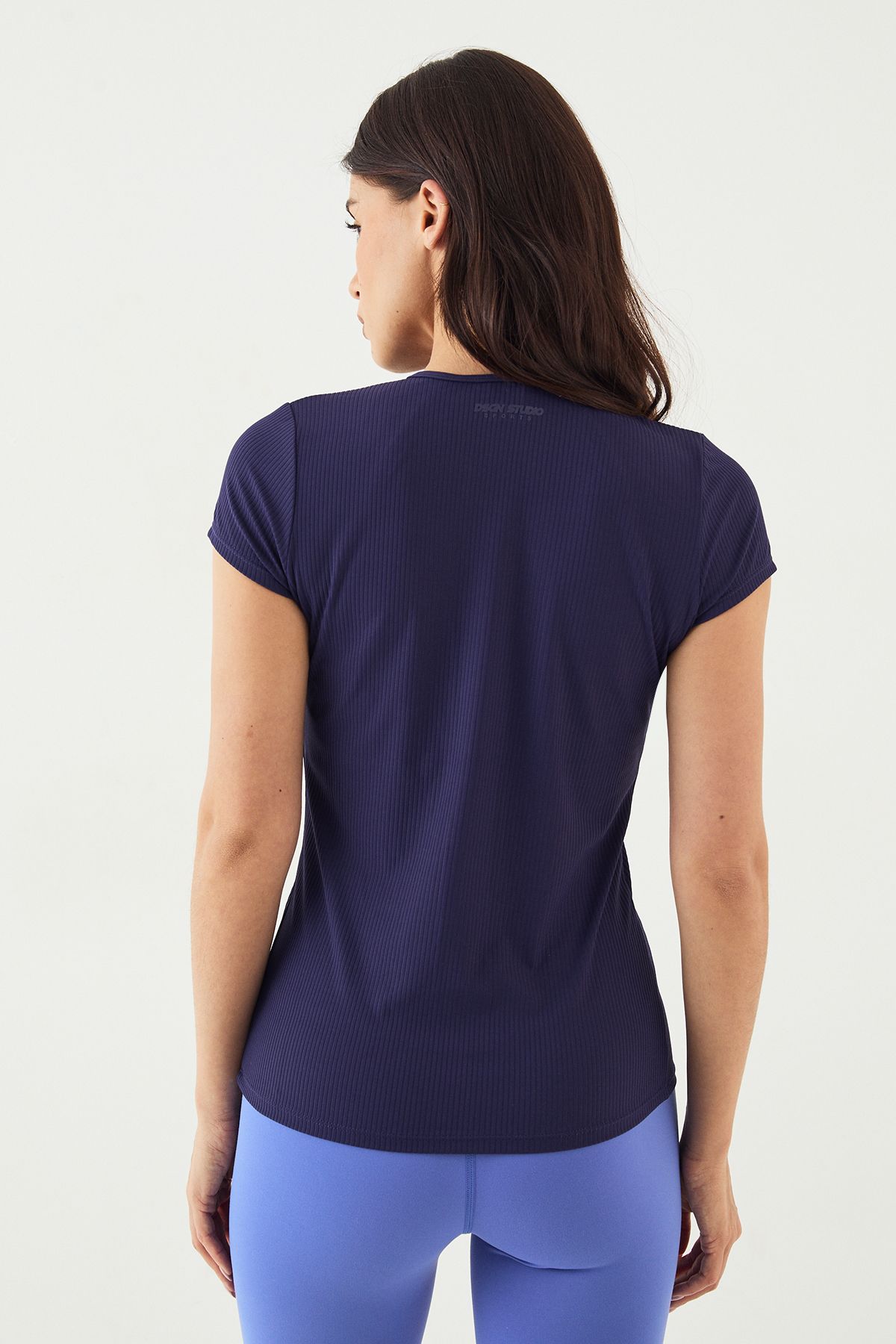 DSGN Studio Ultra Sculpt Rib Button Through Short Sleeve Top - Image 2