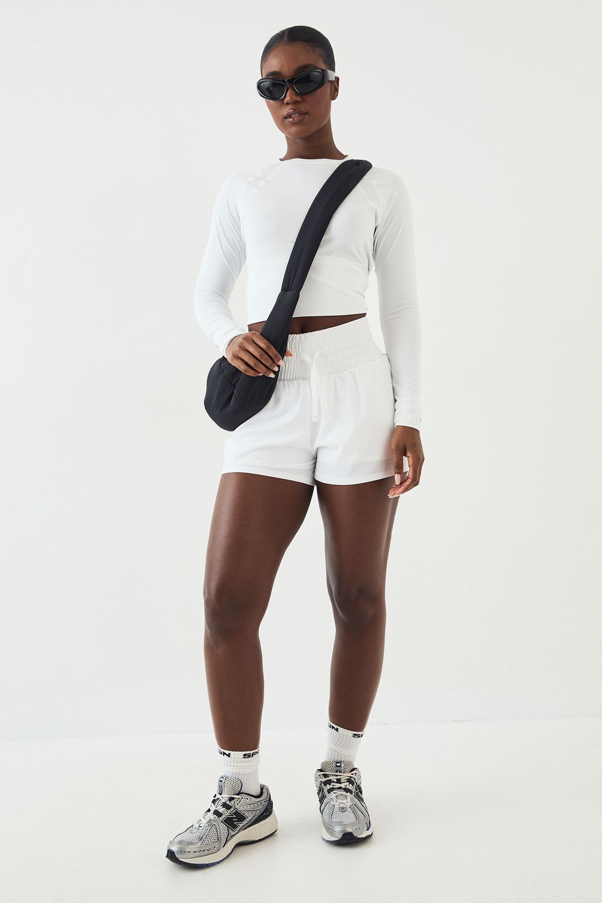 DSGN Studio Loose Fit Mesh Insert Long Sleeve T-Shirt - Image 3