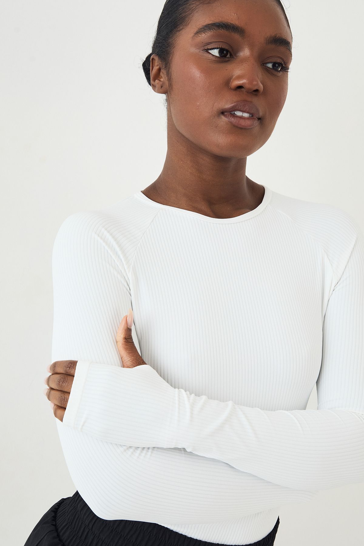 DSGN Studio Ultra Sculpt Rib Long Sleeve Top - Image 4