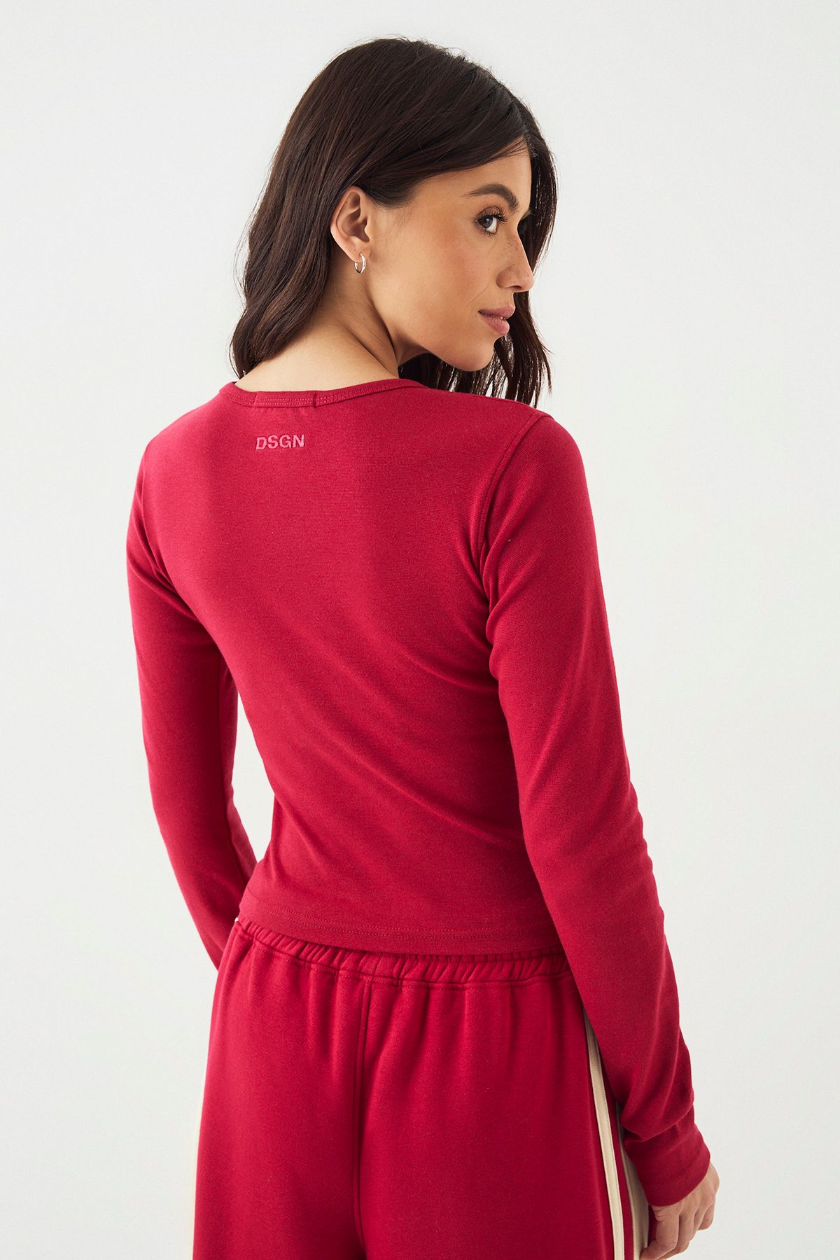 DSGN Studio Crew Neck Long Sleeve Top - Image 2