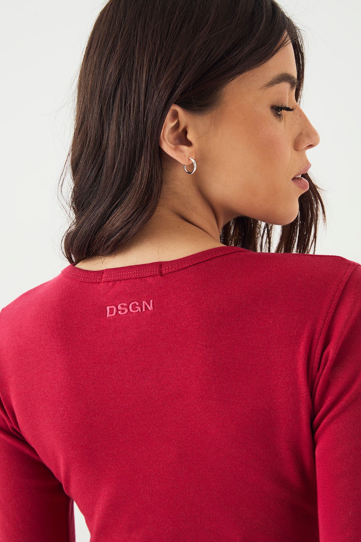 DSGN Studio Crew Neck Long Sleeve Top - Image 4