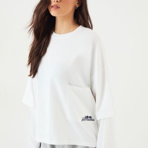 DSGN Studio Faux Layer Sleeve T-Shirt