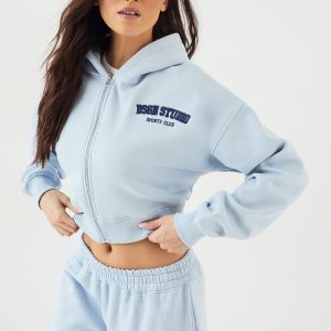 DSGN Studio Applique Boxy Crop Hoodie